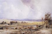 View on the Lowther,with Cattle in the Water Peter Dewint